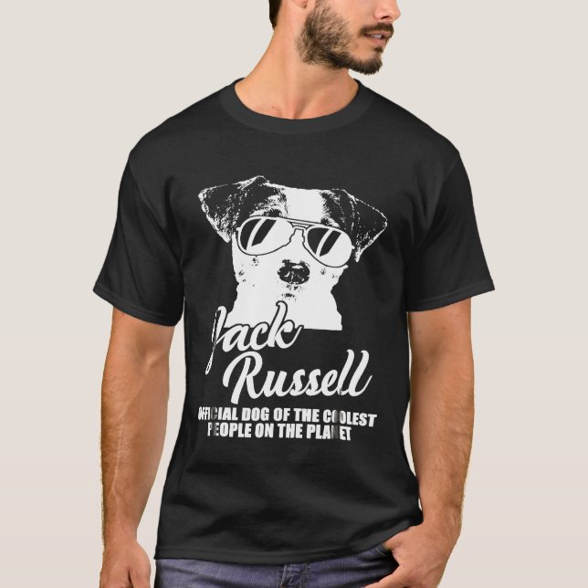Jack Russell Offizieller Hund der Coolsten Mensche T-Shirt (Vorderseite)
