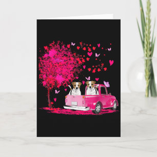 Jack Russell Paar Truck Frohe Valentinstag Gif Karte