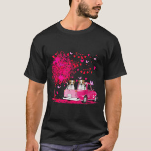 Jack Russell Paar Truck Frohes Valentinstag Gif T-Shirt