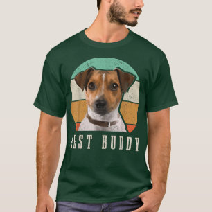 Jack Russell Papa Terrier Mama Bester Kumpel Retro T-Shirt