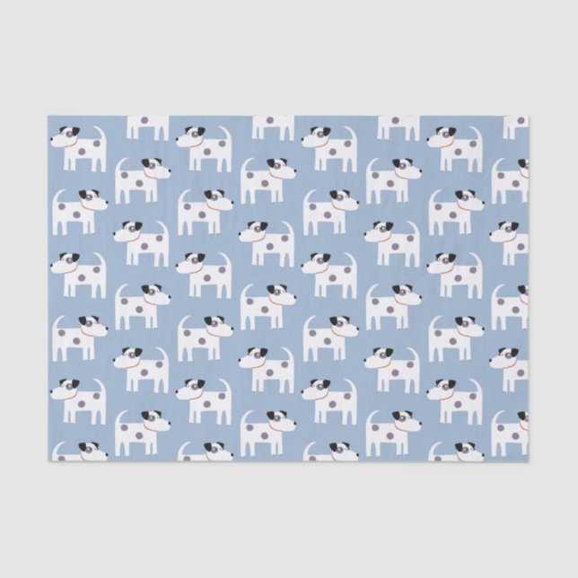 Jack Russell Parson Terrier Dog Pattern Seidenpapier (Vorderseite)
