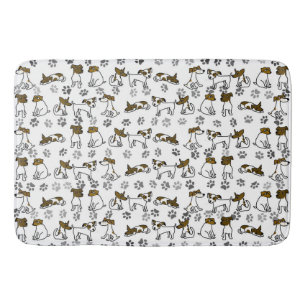 Jack Russell Pfotenabdruck Badematte