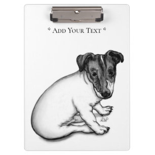 Jack Russell Puppy 10 Wochen alt Klemmbrett