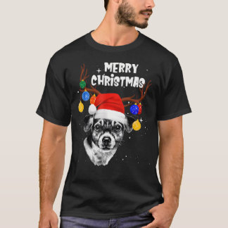 Jack Russell Reindeer Frohe Weihnachten T-Shirt