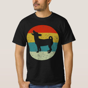 Jack Russell Retro Vintage Silhouette 70er T-Shirt