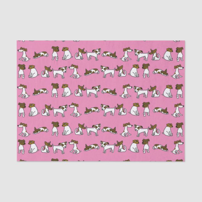 Jack Russell Seidenpapier (Vorderseite)