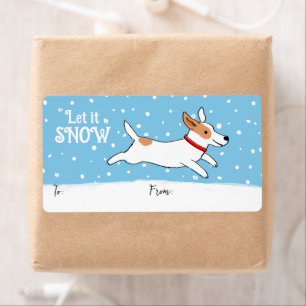 Jack Russell Snow Dog Weihnachtsgeschenk