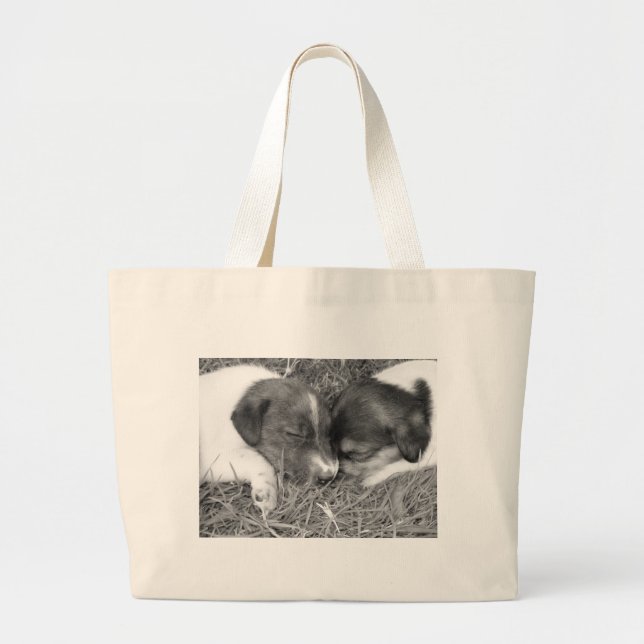 Jack-Russell-Tasche Jumbo Stoffbeutel (Vorne)