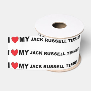Jack Russell Terre Liebe Ripsband