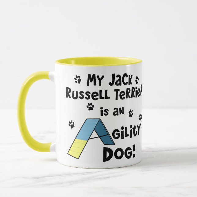 Jack-Russell-Terrier-Agility-Hund Tasse (Links)