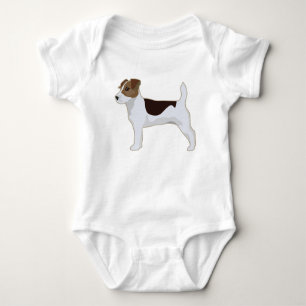 Jack Russell Terrier Basic Breed Illustration Baby Strampler