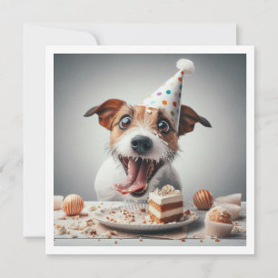 Jack Russell Terrier card, Jack Russell Terrier Einladung