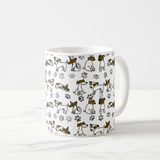 Jack Russell Terrier Cartoon-Becher Kaffeetasse