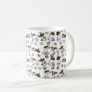 Jack Russell Terrier Cartoon-Tasse Kaffeetasse