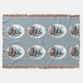 Jack Russell Terrier Christmas Decke