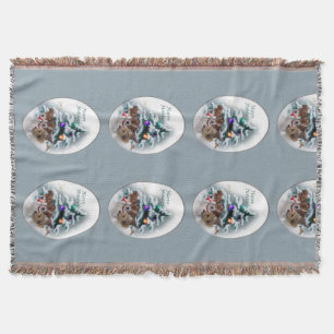 Jack Russell Terrier Christmas Decke