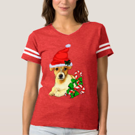 Jack Russell Terrier Christmas Merry T-Shirt