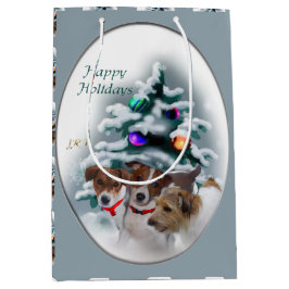 Jack Russell Terrier Christmas Mittlere Geschenktüte