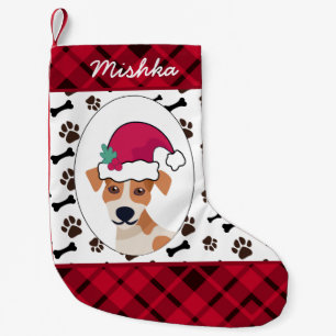 Jack Russell Terrier Christmas, Name des benutzerd Kleiner Weihnachtsstrumpf