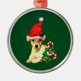 Jack Russell Terrier Christmas Ornament Aus Metall