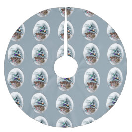 Jack Russell Terrier Christmas Polyester Weihnachtsbaumdecke