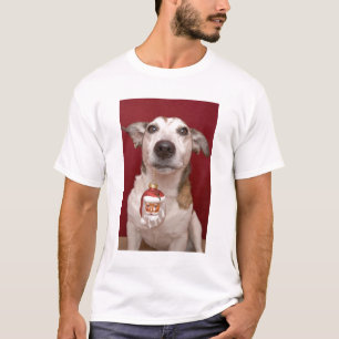 Jack-Russell-Terrier, der Weihnachtsverzierung T-Shirt