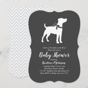 Jack Russell Terrier Dog Baby Shower Einladung
