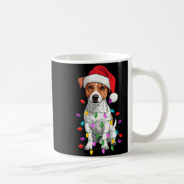 Jack Russell Terrier Dog Christmas Sweater Xmas Pe Kaffeetasse (Rechts)