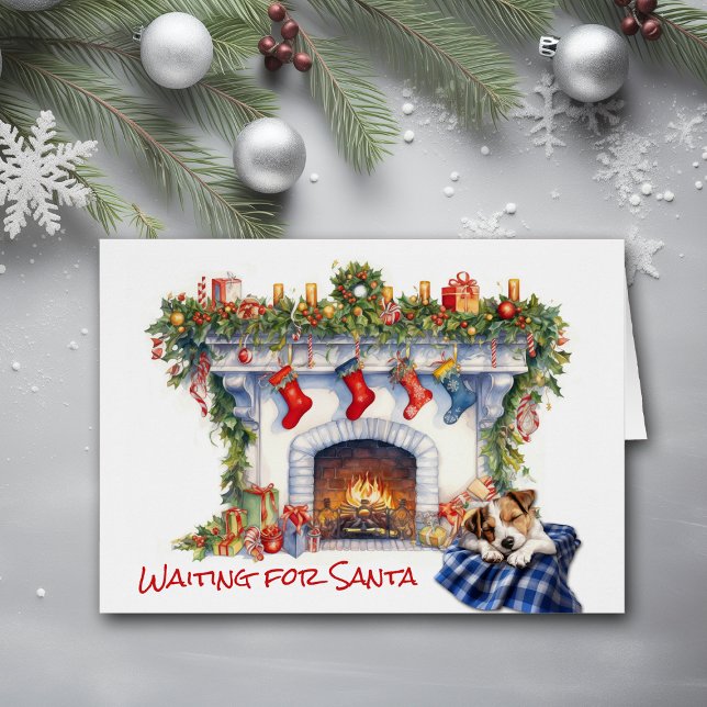 Jack Russell Terrier Dog Fireplace Warten Sie auf  (Von Creator hochgeladen)