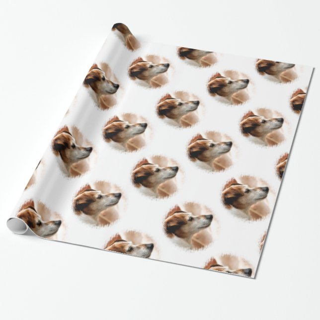 JACK RUSSELL TERRIER DOG GESCHENKPAPIER (Ungerollt)