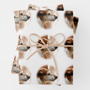 JACK RUSSELL TERRIER DOG GESCHENKPAPIER SET