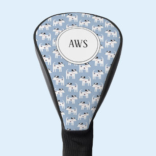 Jack Russell Terrier Dog Monogramm Golf Headcover