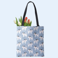 Jack Russell Terrier Dog Pattern Blau