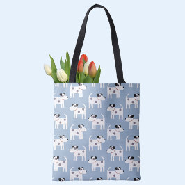 Jack Russell Terrier Dog Pattern Blau