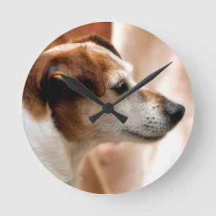 JACK RUSSELL TERRIER DOG RUNDE WANDUHR