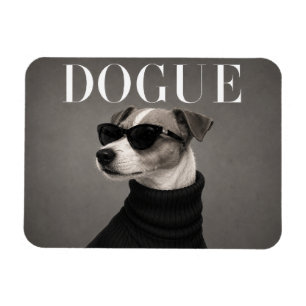 Jack Russell Terrier Editorial Hund Portrait Flexi Magnet