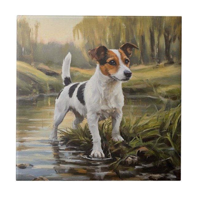 Jack Russell Terrier Fliese (Vorderseite)