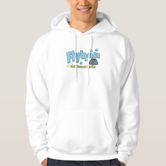 Jack-Russell-Terrier Flyball Hoodie (Vorderseite)