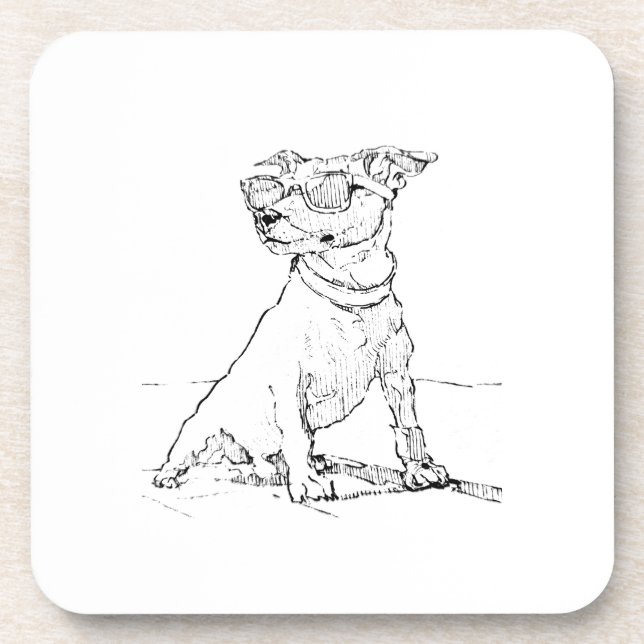 Jack Russell Terrier  Getränkeuntersetzer (Vorderseite)