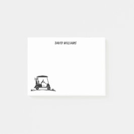 Jack Russell Terrier Golf Warrier Name Post-it Klebezettel