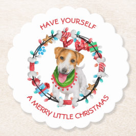 Jack Russell Terrier haben frohe Weihnachten Untersetzer