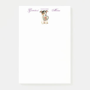 Jack Russell Terrier Heart Mama Post-it Klebezettel