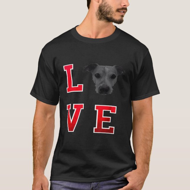 Jack Russell Terrier I Liebe Jack Russell T-Shirt (Vorderseite)