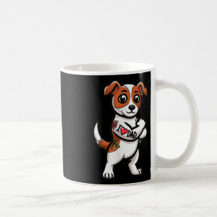 Jack Russell Terrier I Liebe Vater Funny Dog Tatto Kaffeetasse
