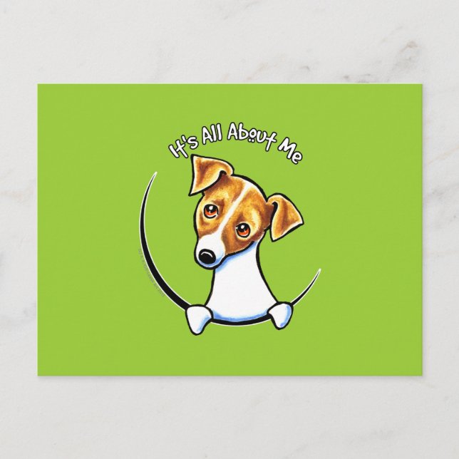 Jack Russell Terrier IAAM Off-Leash Art™ Postkarte (Vorderseite)