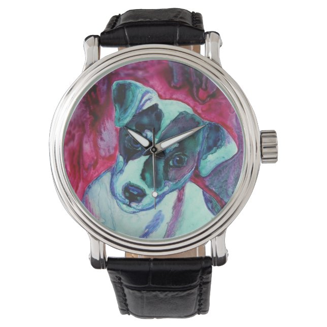 Jack Russell Terrier (Julep) Watch Armbanduhr (Vorderseite)