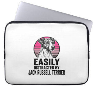 Jack Russell Terrier Leicht Ablenkbar Vintage T-Sh Laptopschutzhülle