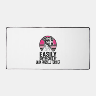 Jack Russell Terrier Leicht Ablenkbar Vintage T-Sh Schreibtischunterlage