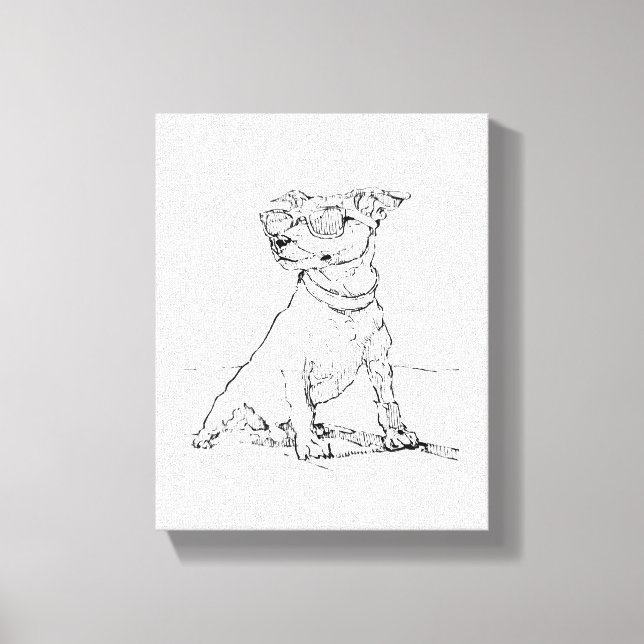 Jack Russell Terrier  Leinwanddruck (Vorderseite)
