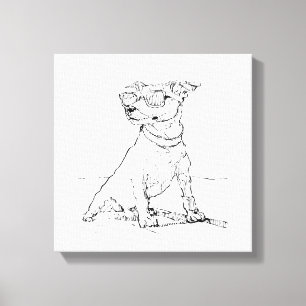 Jack Russell Terrier  Leinwanddruck